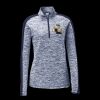 Ladies PosiCharge Electric Heather Colorblock 1/4 Zip Thumbnail