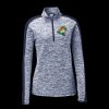 Ladies PosiCharge Electric Heather Colorblock 1/4 Zip Thumbnail
