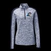 Ladies PosiCharge Electric Heather Colorblock 1/4 Zip Thumbnail
