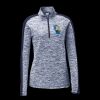 Ladies PosiCharge Electric Heather Colorblock 1/4 Zip Thumbnail
