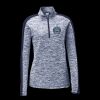 Ladies PosiCharge Electric Heather Colorblock 1/4 Zip Thumbnail