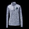 Ladies PosiCharge Electric Heather Colorblock 1/4 Zip Thumbnail