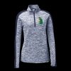 Ladies PosiCharge Electric Heather Colorblock 1/4 Zip Thumbnail