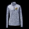 Ladies PosiCharge Electric Heather Colorblock 1/4 Zip Thumbnail