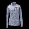 Ladies PosiCharge Electric Heather Colorblock 1/4 Zip Thumbnail