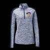 Ladies PosiCharge Electric Heather Colorblock 1/4 Zip Thumbnail