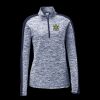 Ladies PosiCharge Electric Heather Colorblock 1/4 Zip Thumbnail