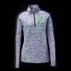 Ladies PosiCharge Electric Heather Colorblock 1/4 Zip Thumbnail