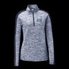 Ladies PosiCharge Electric Heather Colorblock 1/4 Zip Thumbnail