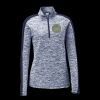Ladies PosiCharge Electric Heather Colorblock 1/4 Zip Thumbnail