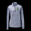 Ladies PosiCharge Electric Heather Colorblock 1/4 Zip Thumbnail