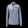 Ladies PosiCharge Electric Heather Colorblock 1/4 Zip Thumbnail