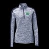Ladies PosiCharge Electric Heather Colorblock 1/4 Zip Thumbnail