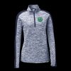 Ladies PosiCharge Electric Heather Colorblock 1/4 Zip Thumbnail