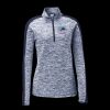 Ladies PosiCharge Electric Heather Colorblock 1/4 Zip Thumbnail