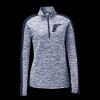 Ladies PosiCharge Electric Heather Colorblock 1/4 Zip Thumbnail
