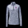 Ladies PosiCharge Electric Heather Colorblock 1/4 Zip Thumbnail