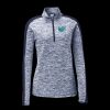 Ladies PosiCharge Electric Heather Colorblock 1/4 Zip Thumbnail