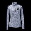 Ladies PosiCharge Electric Heather Colorblock 1/4 Zip Thumbnail