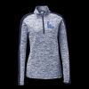 Ladies PosiCharge Electric Heather Colorblock 1/4 Zip Thumbnail