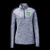 Ladies PosiCharge Electric Heather Colorblock 1/4 Zip Thumbnail