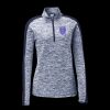 Ladies PosiCharge Electric Heather Colorblock 1/4 Zip Thumbnail