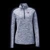 Ladies PosiCharge Electric Heather Colorblock 1/4 Zip Thumbnail
