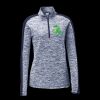 Ladies PosiCharge Electric Heather Colorblock 1/4 Zip Thumbnail