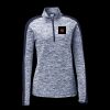 Ladies PosiCharge Electric Heather Colorblock 1/4 Zip Thumbnail