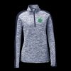 Ladies PosiCharge Electric Heather Colorblock 1/4 Zip Thumbnail