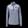 Ladies PosiCharge Electric Heather Colorblock 1/4 Zip Thumbnail