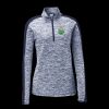 Ladies PosiCharge Electric Heather Colorblock 1/4 Zip Thumbnail