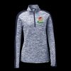 Ladies PosiCharge Electric Heather Colorblock 1/4 Zip Thumbnail