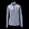 Ladies PosiCharge Electric Heather Colorblock 1/4 Zip Thumbnail
