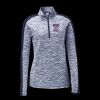 Ladies PosiCharge Electric Heather Colorblock 1/4 Zip Thumbnail