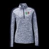 Ladies PosiCharge Electric Heather Colorblock 1/4 Zip Thumbnail