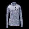 Ladies PosiCharge Electric Heather Colorblock 1/4 Zip Thumbnail