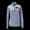 Ladies PosiCharge Electric Heather Colorblock 1/4 Zip Thumbnail