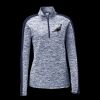 Ladies PosiCharge Electric Heather Colorblock 1/4 Zip Thumbnail