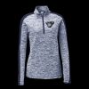 Ladies PosiCharge Electric Heather Colorblock 1/4 Zip Thumbnail