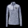 Ladies PosiCharge Electric Heather Colorblock 1/4 Zip Thumbnail