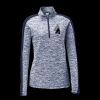 Ladies PosiCharge Electric Heather Colorblock 1/4 Zip Thumbnail