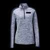 Ladies PosiCharge Electric Heather Colorblock 1/4 Zip Thumbnail