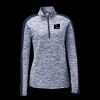 Ladies PosiCharge Electric Heather Colorblock 1/4 Zip Thumbnail