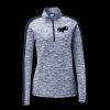 Ladies PosiCharge Electric Heather Colorblock 1/4 Zip Thumbnail