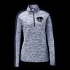 Ladies PosiCharge Electric Heather Colorblock 1/4 Zip Thumbnail