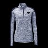 Ladies PosiCharge Electric Heather Colorblock 1/4 Zip Thumbnail