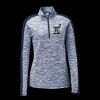 Ladies PosiCharge Electric Heather Colorblock 1/4 Zip Thumbnail