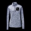 Ladies PosiCharge Electric Heather Colorblock 1/4 Zip Thumbnail