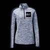 Ladies PosiCharge Electric Heather Colorblock 1/4 Zip Thumbnail